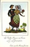 CPM Les Vieilles Provinces de France Limousin Publicite Farines Jammet Folklore