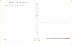 CPM Paris Musee du Louvre Egypte Sphinx en granot rose
