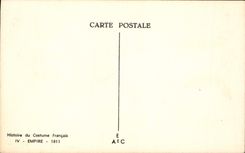 CPA Histoire Du Costume Francais Empire 1811