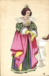 CPA Histoire Du Costume Francais Regne de Louis XIII 1625 Femme