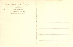 VINTAGE POSTCARD Dinan Brittany Panorama On the Rancid one