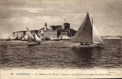 CPA Marseille Le Chatau d'lf Bateau