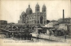 CPA Marseille Canal St Jean Cathedrale