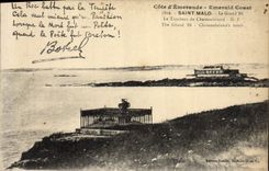 CPA Saint Malo Le Grand Be Le Tombeau de Chateaubriand Botrel