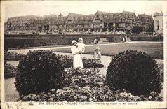 CPA Deauville Plage Fleurie Normardy Hotel et les Jardins