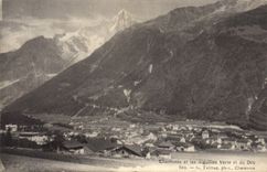 CPA Chamonix et les Aoiguilles Verre et du Dru