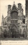 CPA Dieppe Eglise Saint Jacques Le portail