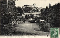 CPA Lourdes Le Pont du Boulivard et le Chateau