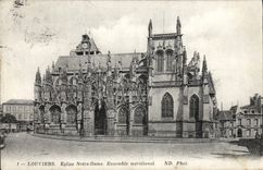 La unidad más situada más al sur de Notre Dame de la iglesia de Louviers de la POSTAL de la VENDIMIA