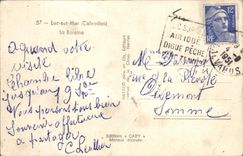 POSTAL Lucas de la VENDIMIA en el mar la ballena