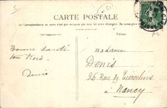 VINTAGE POSTCARD Trawl-nets On the Marne the Cathedral