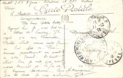 POSTAL Poitiers de la VENDIMIA la catedral