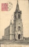POSTAL Dieppe de la VENDIMIA la iglesia Notre Dame De Bon Help