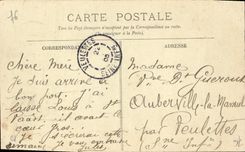POSTAL Dieppe de la VENDIMIA la iglesia Notre Dame De Bon Help