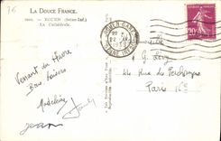 VINTAGE POSTCARD Rouen the Cathedral