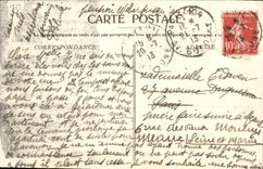 VINTAGE POSTCARD the High Historical Saone Luxeuil les Bains the square house Old town hall