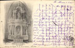 VINTAGE POSTCARD Interior Mans of the Notre Dame Church of the Seam