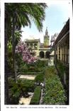 VINTAGE POSTCARD Sevilla Alcazar a rincon of los jardinos