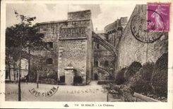 VINTAGE POSTCARD St Malo the Castle