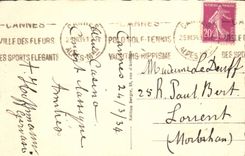 St Honorat de la POSTAL de la VENDIMIA el castillo