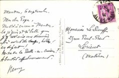 MODERN CARD Menton the Old city