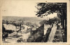 VINTAGE POSTCARD Angouleme the Valley of Charente and the Port of Houmeau seen of the rampart of Beaulieu