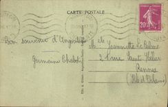 VINTAGE POSTCARD Angouleme the Valley of Charente and the Port of Houmeau seen of the rampart of Beaulieu