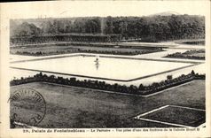 VINTAGE POSTCARD Palate of Fontainebleau the Floor Seen from of one of the windows of the Gallery Henri L