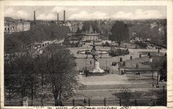 CPA Angers Vue generale du Jardin du Mail