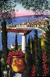 VINTAGE POSTCARD Menton Seen from of Garavan
