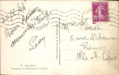 VINTAGE POSTCARD Holy Malo Tomb of Chateaubriant