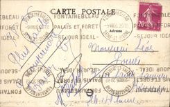 VINTAGE POSTCARD Palate of Fontainebleau the entry of the Floor