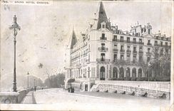 VINTAGE POSTCARD Pau Large Gassion Hotel