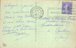 VINTAGE POSTCARD Montpellier the Tower of the Pines