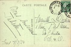 VINTAGE POSTCARD Tours the Cathedral St Gatien
