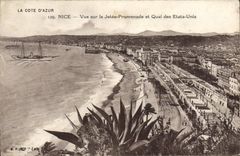CPA Nice Vue sur la Jetee Promenade et Quai des Etats Unis 
