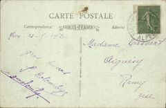 Niza de la POSTAL de la VENDIMIA vista en la caminata del embarcadero y el Quay de los Estados Unidos