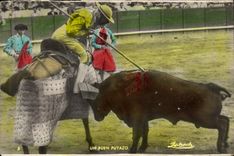 CPA Un Buen Puyazo Corrida Taureau