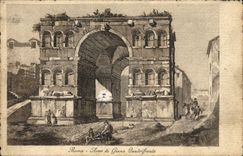 POSTAL Roma Arco di Giano Quadrifronte de la VENDIMIA