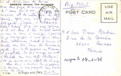 VINTAGE POSTCARD Greece Athens The Acropolis