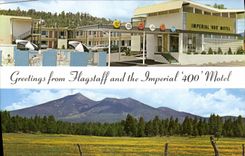 MODERN CARD Greetings from Imperial Flagstaff and the 400 Motel