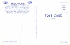 MODERN CARD Greetings from Imperial Flagstaff and the 400 Motel