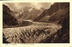 VINTAGE POSTCARD Chamonix Sea Of Ice