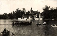 MODERN CARD Madrid El Retiro Estanque Boats Boats