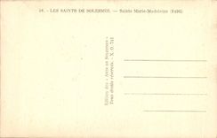 VINTAGE POSTCARD the Saints De Solesmes Sainte Marie Madeleine