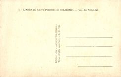 VINTAGE POSTCARD the Abbey Saints Pierre De Solesmes Seen of North East