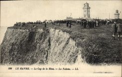 POSTAL Le Havre de la VENDIMIA el cabo de Heve Falatse
