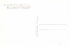 MODERN CARD Fontenay the Count Castle of New Ground Remains of Octave of Rochebrune