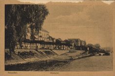 VINTAGE POSTCARD Neuwled Rheinufer
