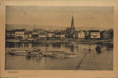 VINTAGE POSTCARD Neuwied Boat